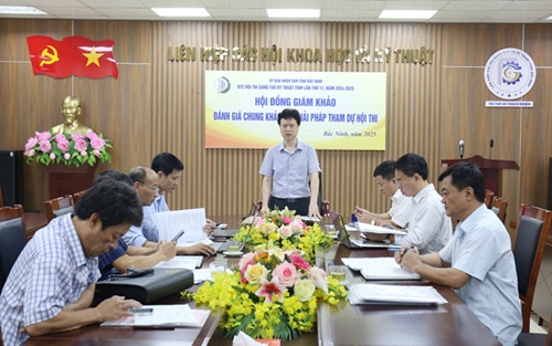 Đánh giá Chung khảo các giải pháp tham dự Hội thi Sáng tạo kỹ thuật tỉnh Bắc Ninh lần thứ 11