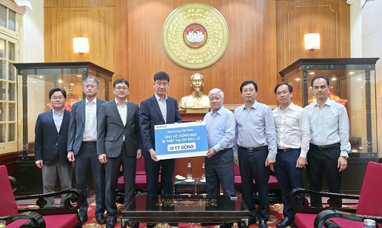 Một doanh nghiệp ủng hộ 10 tỷ đồng khắc phục hậu quả mưa lũ