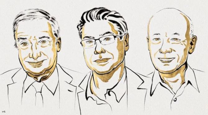 Giải Nobel Kinh tế 2025 được trao cho Joel Mokyr, Philippe Aghion và Peter Howitt Giải Nobel Kinh tế 2025 được trao cho Joel Mokyr, Philippe Aghion và Peter Howitt