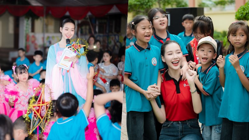 Hoa H&#x1EAD;u B&#x1EA3;o Ng&#x1ECD;c &#x27;Giao n&#x1EAF;ng, chuy&#x1EC3;n y&#xEA;u th&#x1B0;&#x1A1;ng&#x27; &#x111;&#x1EBF;n tr&#x1EBB; em v&#xF9;ng l&#x169; t&#x1EA1;i L&#x1EA1;ng S&#x1A1;n v&#xE0; Qu&#x1EA3;ng Ninh