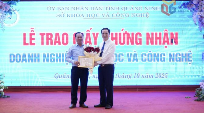 
Quảng Ninh có thêm 2 doanh nghiệp khoa học công nghệ
