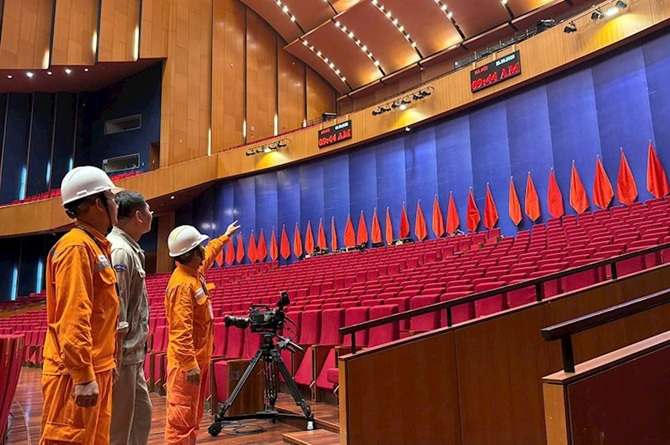 Đảm bảo điện phục vụ Đại hội đại biểu Đảng bộ TP Hà Nội lần thứ XVIII