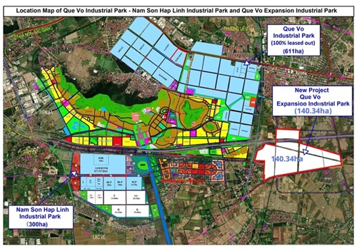 Phê duyệt đồ án điều chỉnh quy hoạch phân khu Khu công nghiệp Quế Võ mở rộng 2