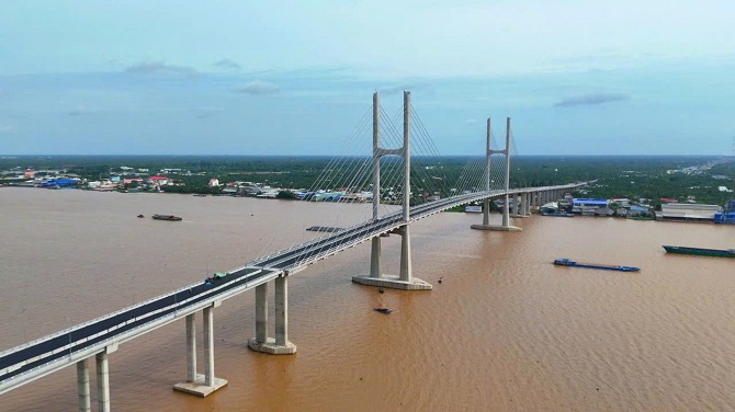 Cầu Rạch Miễu 2 là công trình chào mừng Đại hội Đảng bộ Chính phủ

