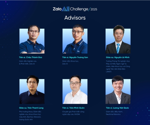 Khởi động đấu trường trí tuệ nhân tạo Zalo AI Challenge 2025
