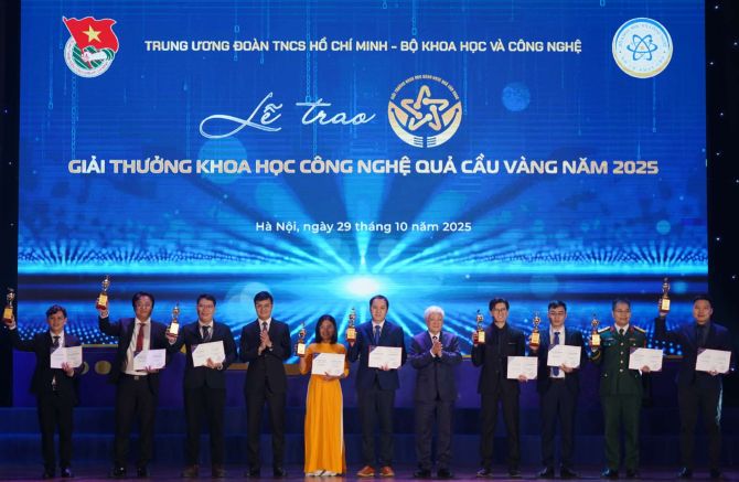 Giải thưởng Quả cầu vàng 2025: Vinh danh tài năng trẻ khoa học công nghệ trong 5 lĩnh vực chiến lược