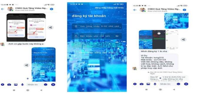 Hướng dẫn tải ứng dụng ShortGo khi gặp sự cố và đăng ký tài khoản. Ảnh: Công an tỉnh Cao Bằng.