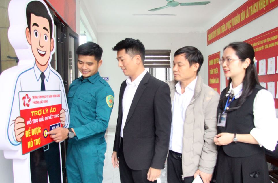 Bắc Ninh: Phường Bắc Giang ứng dụng AI hỗ trợ người dân thực hiện thủ tục hành chính