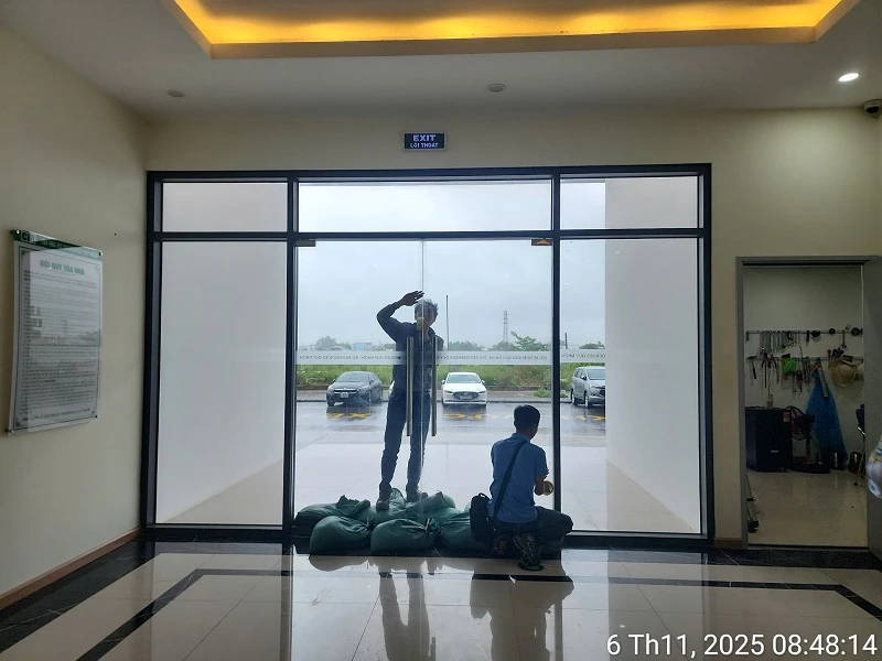 Ban quản lý dự án IEC Residences Quy Nhơn chủ động triển khai công tác phòng chống bão.