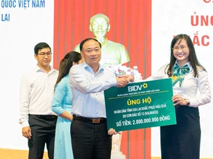 Gia Lai tiếp nhận gần 89 tỷ đồng giúp người dân khắc phục hậu quả bão số 13