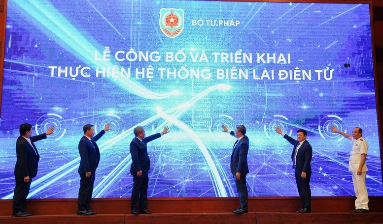 Bộ Tư pháp ra mắt phần mềm biên lai điện tử Thi hành án dân sự