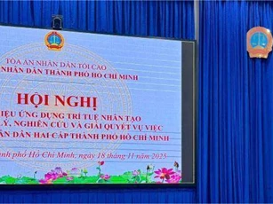 TP Hồ Chí Minh: TAND hai cấp đưa AI vào nghiên cứu và xét xử