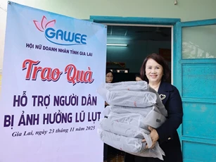 Hội Nữ doanh nhân Gia Lai nỗ lực chia sẻ khó khăn với bà con vùng lũ