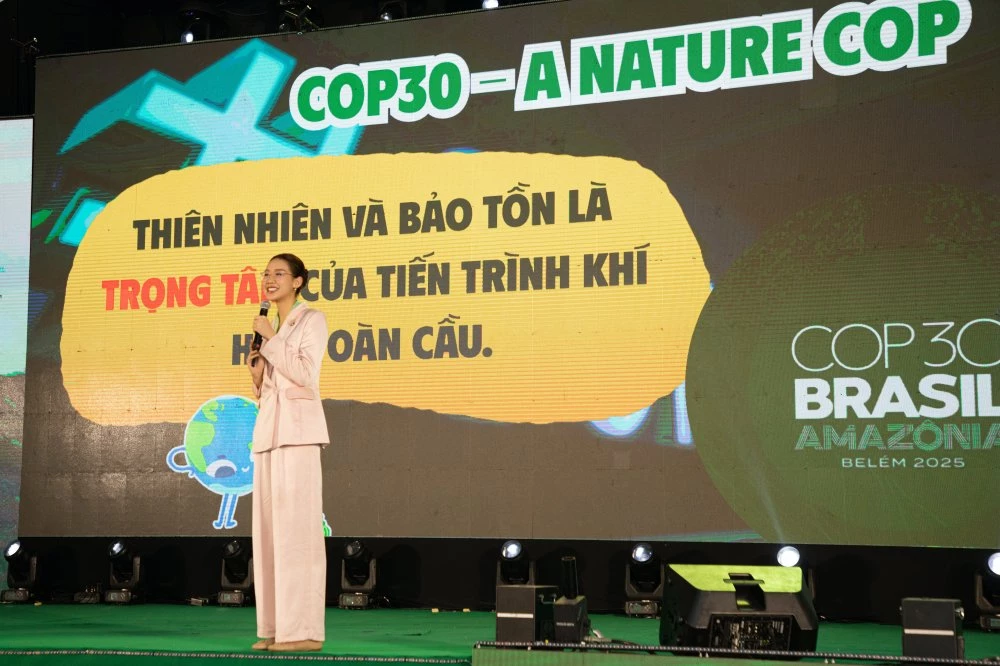 Lê Nguyễn Bảo Ngọc gây ấn tượng với tổ chức Miss World bằng dự án về biến đổi khí hậu