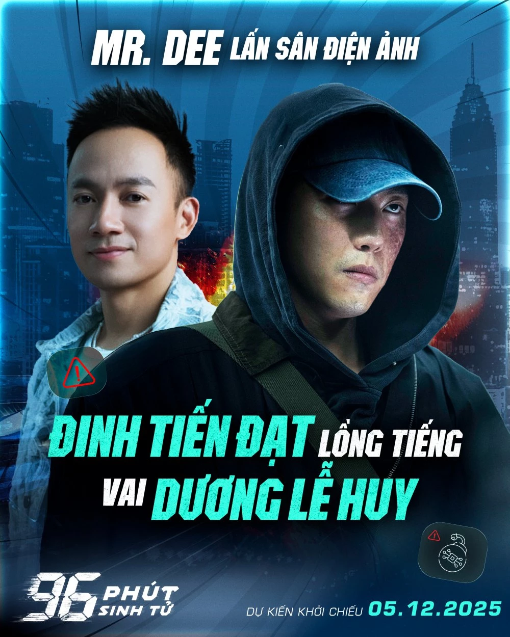 Anh tài Đinh Tiến Đạt thể hiện nhân vật Dương Lễ Huy - kẻ gài bom, nguồn cơn tạo nên bi kịch trong phim.