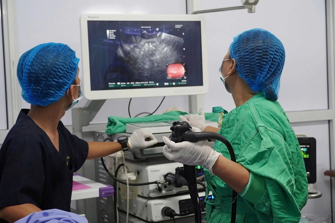 &#x110;&#x1ED3;ng b&#x1EB1;ng s&#xF4;ng C&#x1EED;u Long l&#x1EA7;n &#x111;&#x1EA7;u d&#xF9;ng stent LAMS &#x111;i&#x1EC1;u tr&#x1ECB; nang gi&#x1EA3; t&#x1EE5;y