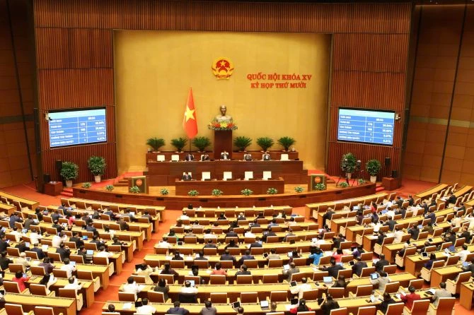 Các đại biểu biểu quyết thông qua Luật Trí tuệ nhân tạo. Các đại biểu biểu quyết thông qua Luật Trí tuệ nhân tạo.