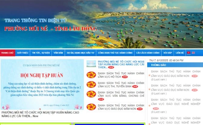 Khác với phường Mũi Né, nhiều xã, phường ở Lâm Đồng chưa có trang thông tin điện tử của riêng mình. Ảnh: Báo Lâm Đồng. Khác với phường Mũi Né, nhiều xã, phường ở Lâm Đồng chưa có trang thông tin điện tử của riêng mình. Ảnh: Báo Lâm Đồng.