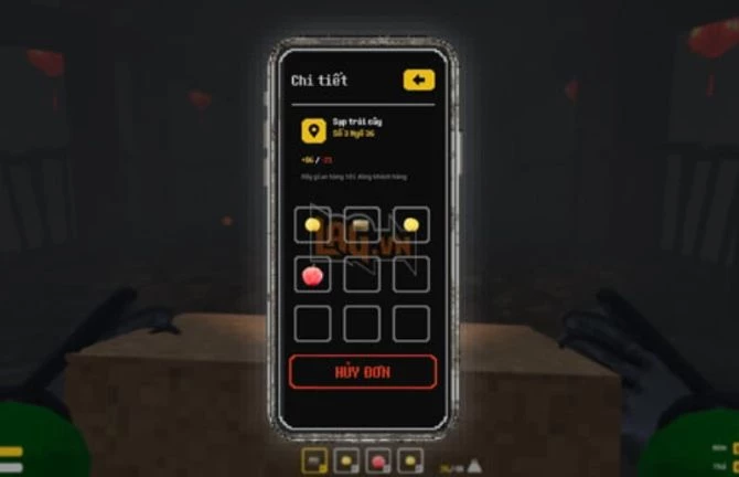 Giao diện khi chọn đồ đi ship. Ảnh: Lag.vn.