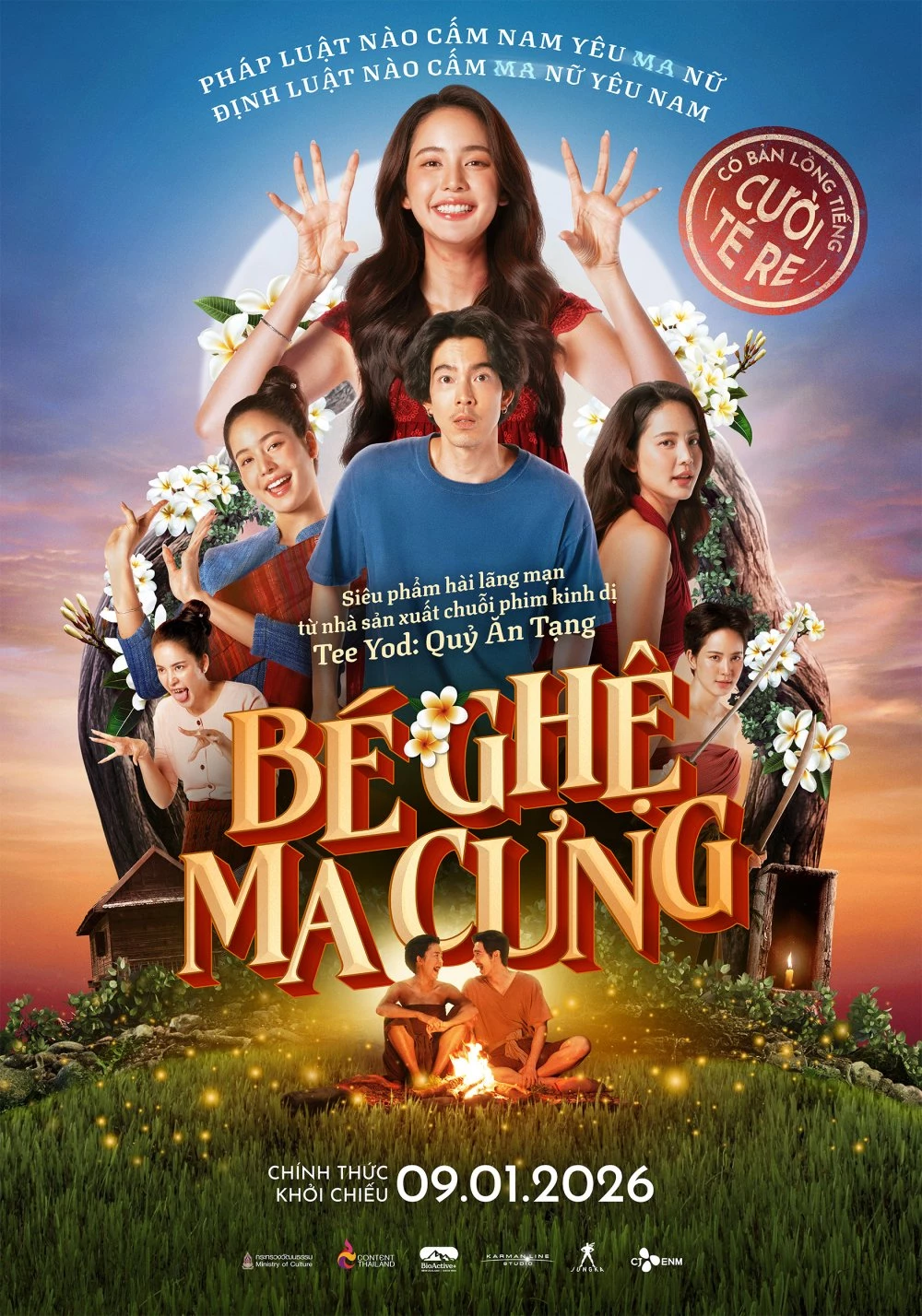 Poster đầy màu sắc tươi sáng của B&eacute; ghệ ma cưng.