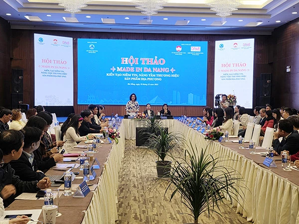 Hội thảo “Made in Da Nang - Kiến tạo niềm tin, nâng tầm thương hiệu sản phẩm địa phương” tổ chức ngày 19/12.