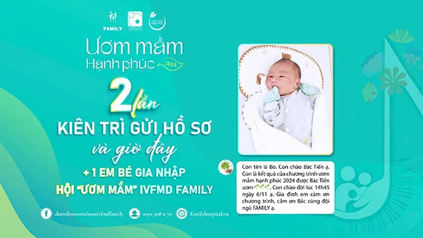 B&eacute; Bo được “ươm mầm” từ chương trình "Ươm mầm hạnh phúc 2024 tại Bệnh viện Gia Đình".