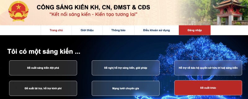 Cổng sáng kiến khoa học tiếp nhận hơn 1.000 sáng kiến về công nghệ và đổi mới sáng tạo