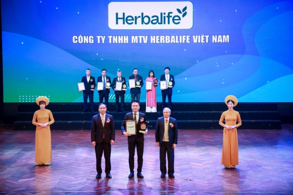 Herbalife là 'Thương hiệu, nhãn hiệu uy tín hàng đầu Việt Nam năm 2025'