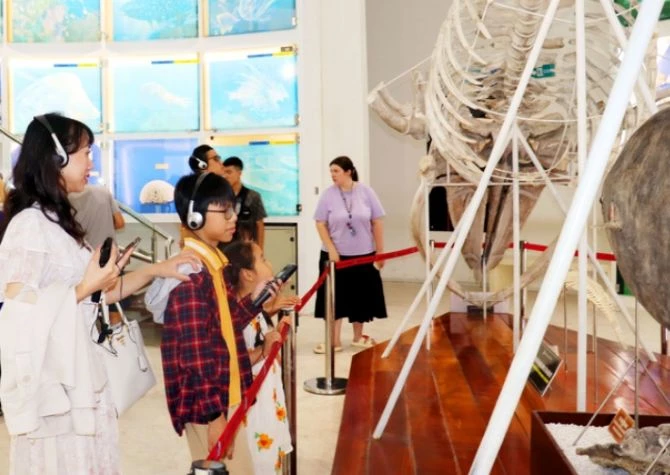 Số hóa không gian văn hóa, học tập tại Bảo tàng Quảng Ninh. Ảnh: Cổng thông tin điện tử Bộ Văn hóa, Thể thao và Du lịch. 