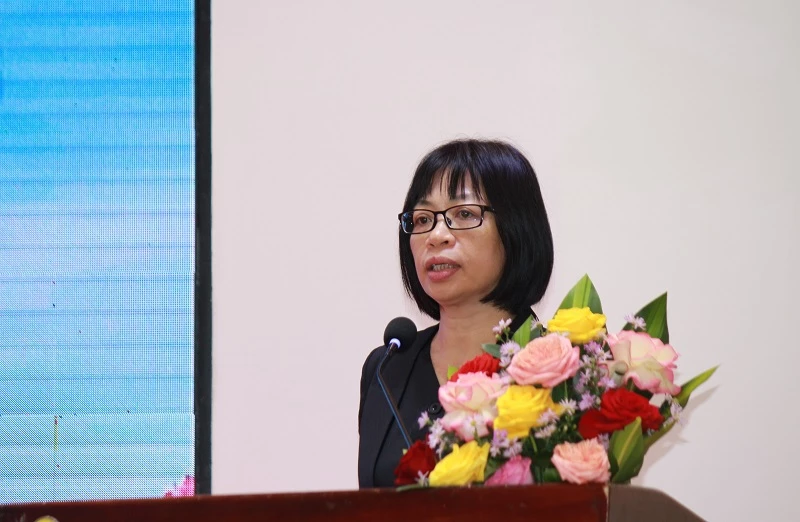 Bà Nguyễn Thị Thanh Lịch – Phó Chủ tịch UBND tỉnh Gia Lai, phát biểu tại hội nghị.