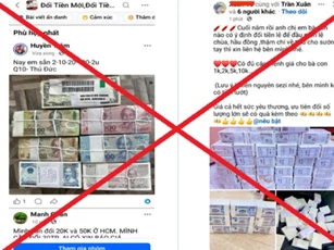 Cảnh giác với bẫy lừa đảo 'đổi tiền mới' trên mạng xã hội dịp cận Tết