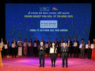 Sao Thái Dương được vinh danh 'Doanh nghiệp văn hoá - uy tín năm 2025'