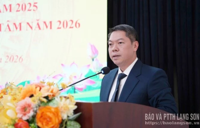 Ông Đoàn Thanh Sơn, Phó Chủ tịch UBND tỉnh phát biểu chỉ đạo tại hội nghị. Ảnh: Báo và Phát thanh truyền hình Lạng Sơn.Lạng Sơn. Ông Đoàn Thanh Sơn, Phó Chủ tịch UBND tỉnh phát biểu chỉ đạo tại hội nghị. Ảnh: Báo và Phát thanh truyền hình Lạng Sơn.Lạng Sơn.