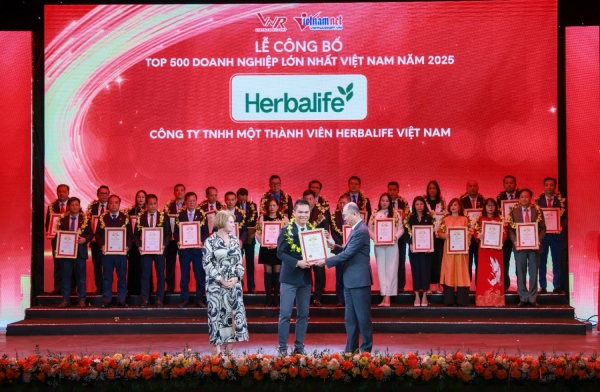 Herbalife vào Top 500 Doanh nghiệp lớn nhất Việt Nam lần thứ bảy liên tiếp