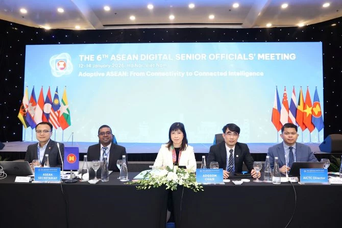 Hội nghị Quan chức Cao cấp Số ASEAN (ASEAN Digital Senior Officials’ Meeting - ADGSOM) lần thứ 6 diễn ra từ 12-14/1 tại Hà Nội. 