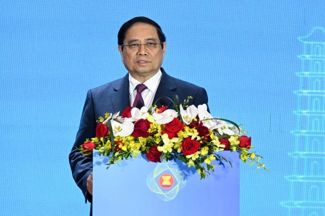 Thủ tướng Phạm Minh Chính phát biểu tại Hội nghị. Thủ tướng Phạm Minh Chính phát biểu tại Hội nghị.