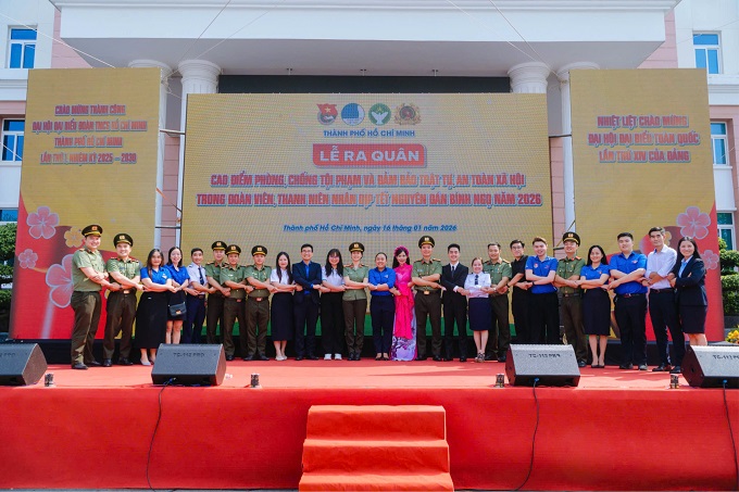 Công an TP Hồ Chí Minh ra quân cao điểm phòng chống tội phạm dịp Tết Nguyên đán