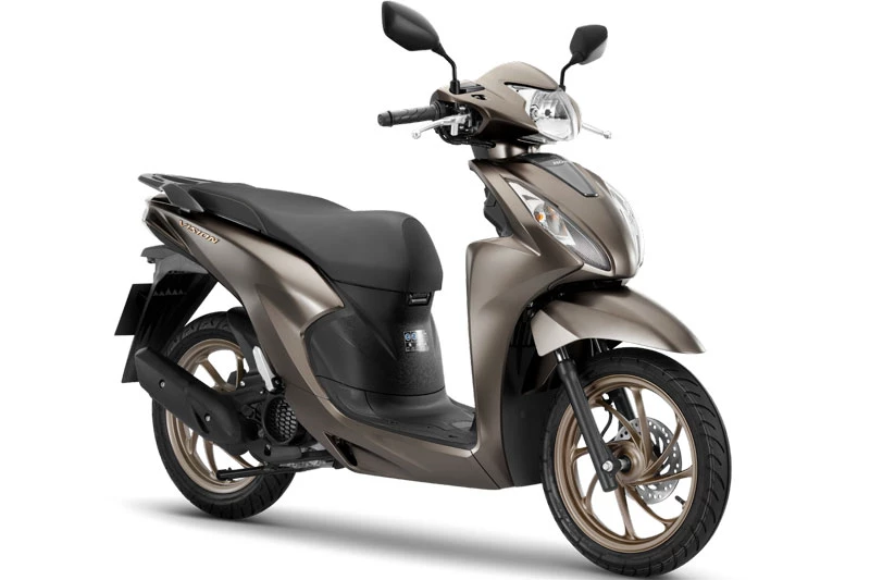 Honda Vision 2026 phiên bản đặc biệt màu nâu xám.