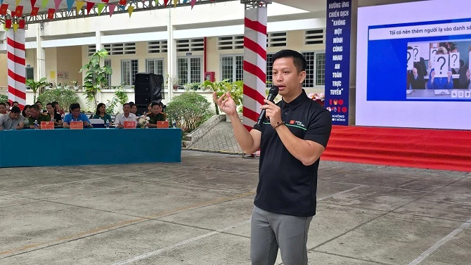 Ảnh 2- Giám đốc điều hành Công ty TNHH Doanh nghiệp xã hội Chống lừa đảo - chuyên gia an ninh mạng thuộc Trung tâm an ninh mạng quốc gia.  