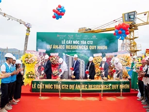 Dự án IEC Residences Quy Nhơn cất nóc tòa CT02