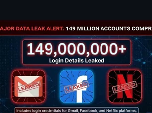Hơn 149 triệu tài khoản Facebook, Gmail và ví điện tử bị lộ thông tin
