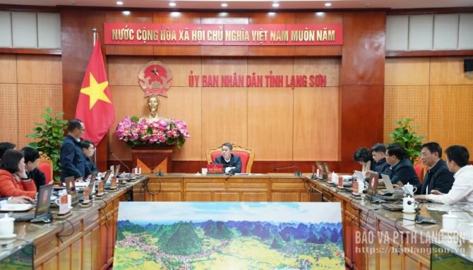 Các đại biểu tham dự cuộc họp. Ảnh: Báo và Phát thanh, truyền hình Lạng Sơn. Các đại biểu tham dự cuộc họp. Ảnh: Báo và Phát thanh, truyền hình Lạng Sơn.