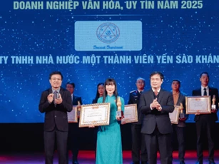 Yến sào Khánh Hòa được vinh danh top 20 doanh nghiệp văn hóa, uy tín năm 2025