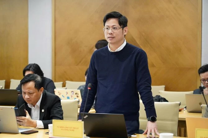 Ông Hoàng Anh Tú - Phó vụ trưởng Vụ Khoa học kỹ thuật và Công nghệ.