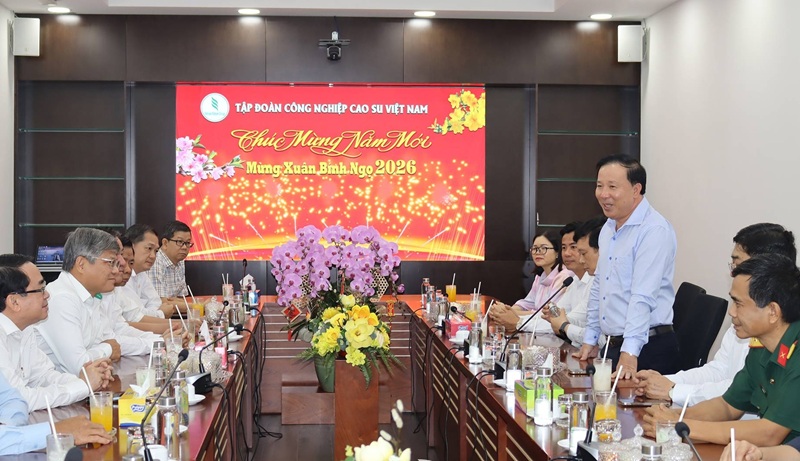 Đồng Nai: Lãnh đạo tỉnh chúc Tết Tập đoàn Công nghiệp Cao su Việt Nam