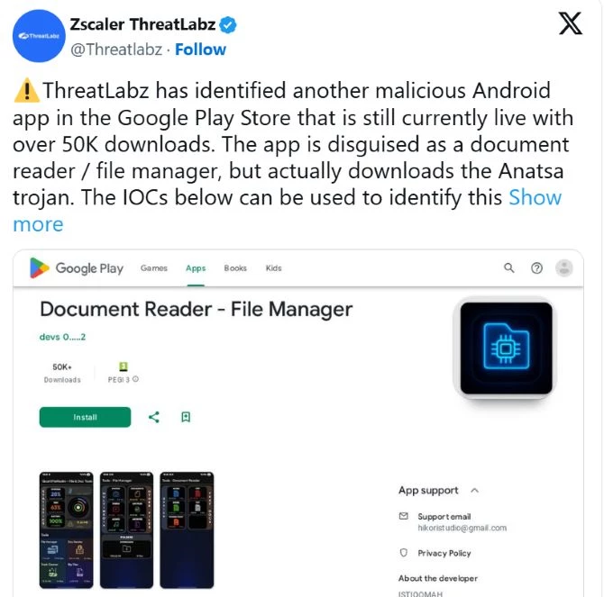 Hình ảnh về thông điệp cảnh báo của Zscaler ThreatLabz. Ảnh: Zscaler ThreatLabz.