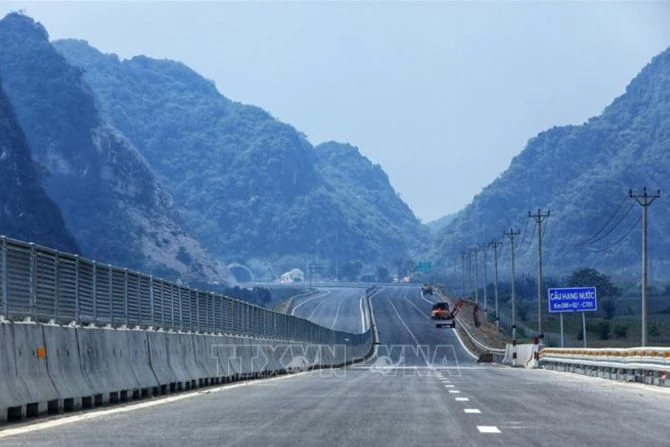 Cao tốc Mai Sơn - Quốc lộ 45. Ảnh: TTXVN.