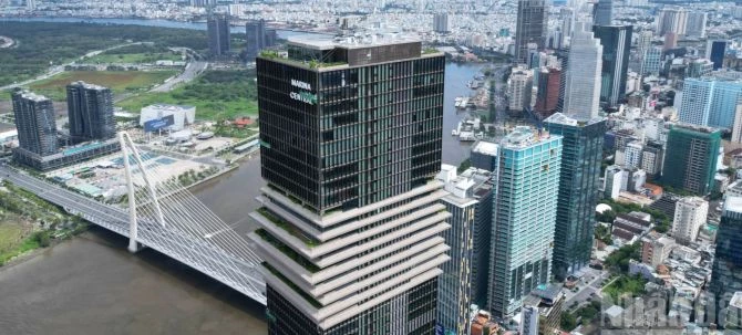 Tòa nhà Trung tâm Tài chính Quốc tế Saigon Marina (Saigon Marina IFC). Ảnh: Báo Nhân dân.