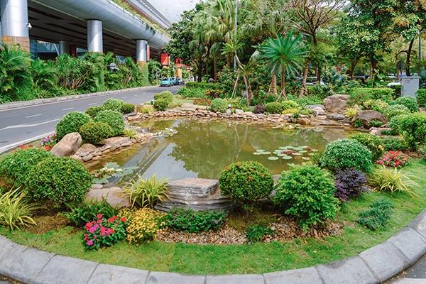 Hồ cá sinh thái tuần hoàn vừa được AHT đầu tư xây dựng tại nhà ga quốc tế T2 sân bay Đà Nẵng.