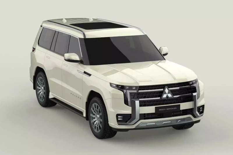 Hình ảnh rò rỉ của Mitsubishi Pajero 2026. Hình ảnh rò rỉ của Mitsubishi Pajero 2026.